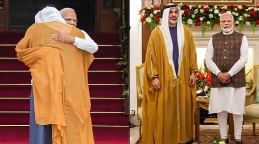 PM मोदी ने गले गलाकर किया अबू धाबी के क्राउन प्रिंस का स्वागत, कई अहम मुद्दों पर की चर्चा