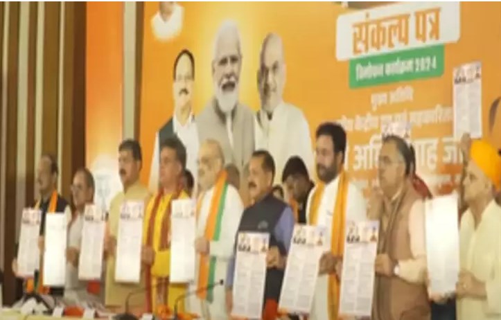 ‘अनुच्छेद 370 अब इतिहास है’, जम्मू-कश्मीर के लिए संकल्प पत्र जारी करते हुए बोले अमित शाह