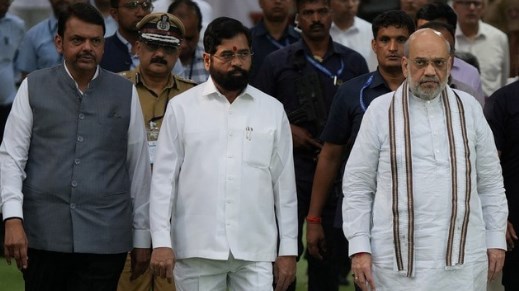 एकनाथ शिंदे सेना ने दी प्रचार तक न करने की धमकी तो दिल्ली में बैठक, अमित शाह से मिले फडणवीस