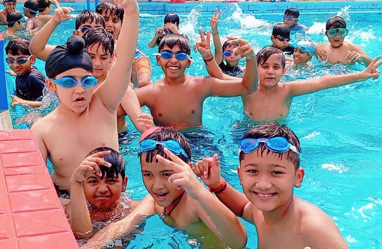 Cambridge International of CMS Rajajipuram Campus I organizes Pool Party for students