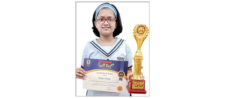Tashvi excels in Spelling Competition