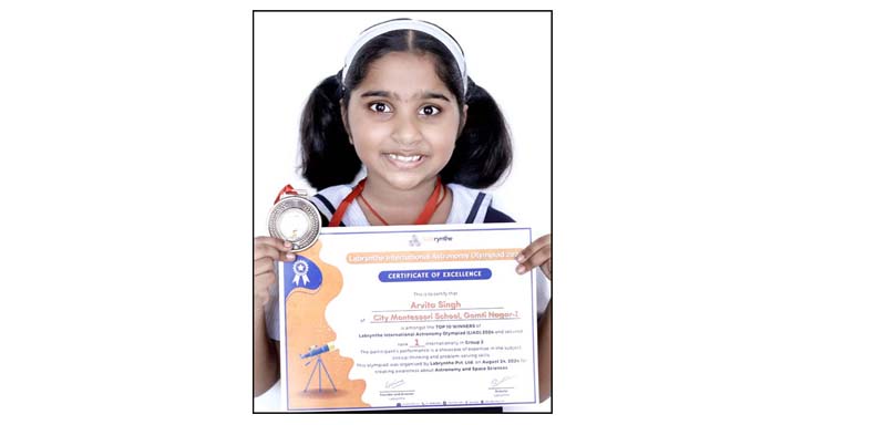Arvita achieves Rank 1 globally in Astronomy Olympiad