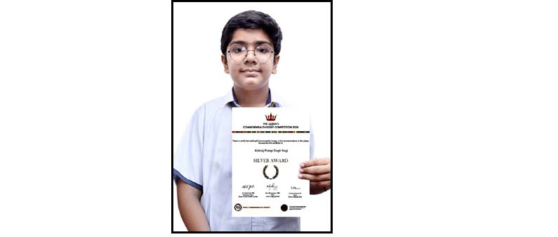 CMS student wins Silver Medal inQueen’s Commonwealth Essay Competition