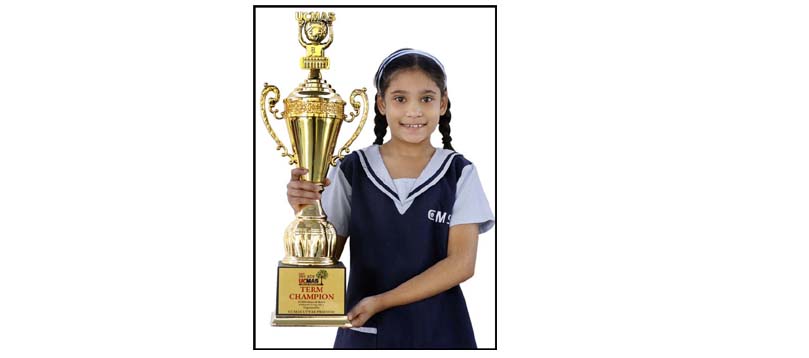 Arshi of CMS becomes State Champion  in Mental Arithmetic Competition