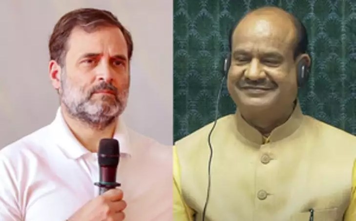 राहुल गांधी ने लोकसभा अध्यक्ष ओम बिरला को पत्र लिखा, संविधान की 75वीं वर्षगांठ पर चर्चा का अनुरोध किया