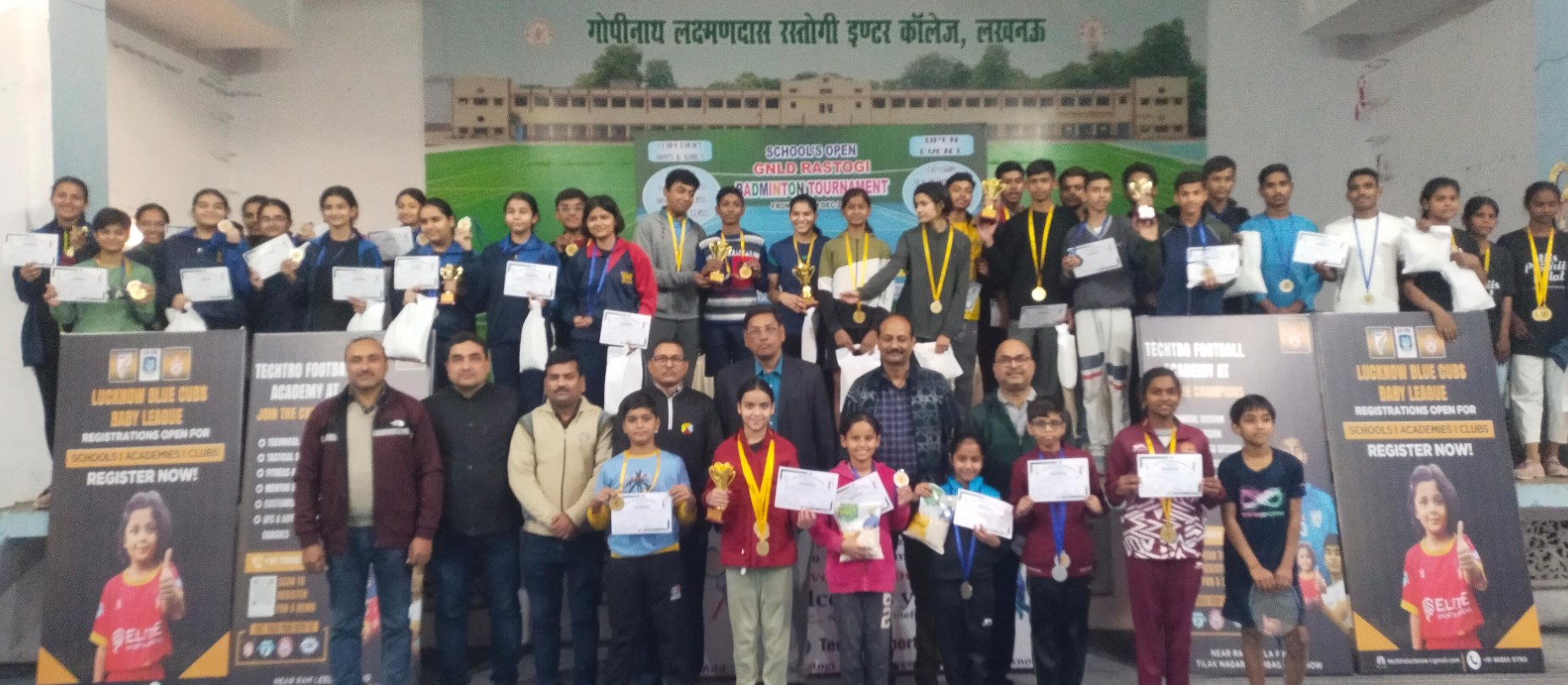 ओपन स्कूली बैडमिंटन प्रतियोगिता 2024 बालक एवं बालिका) का समापन