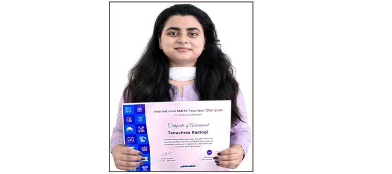 CMS teacher excels in International Maths Teachers Olympiad