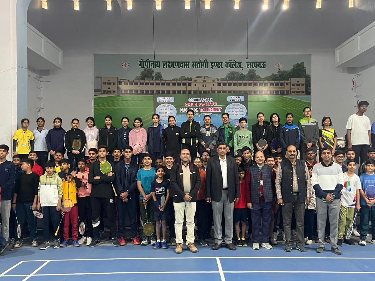 ओपन स्कूली बैडमिंटन प्रतियोगिता 2024 बालक एवं बालिका का उद्घाटन 