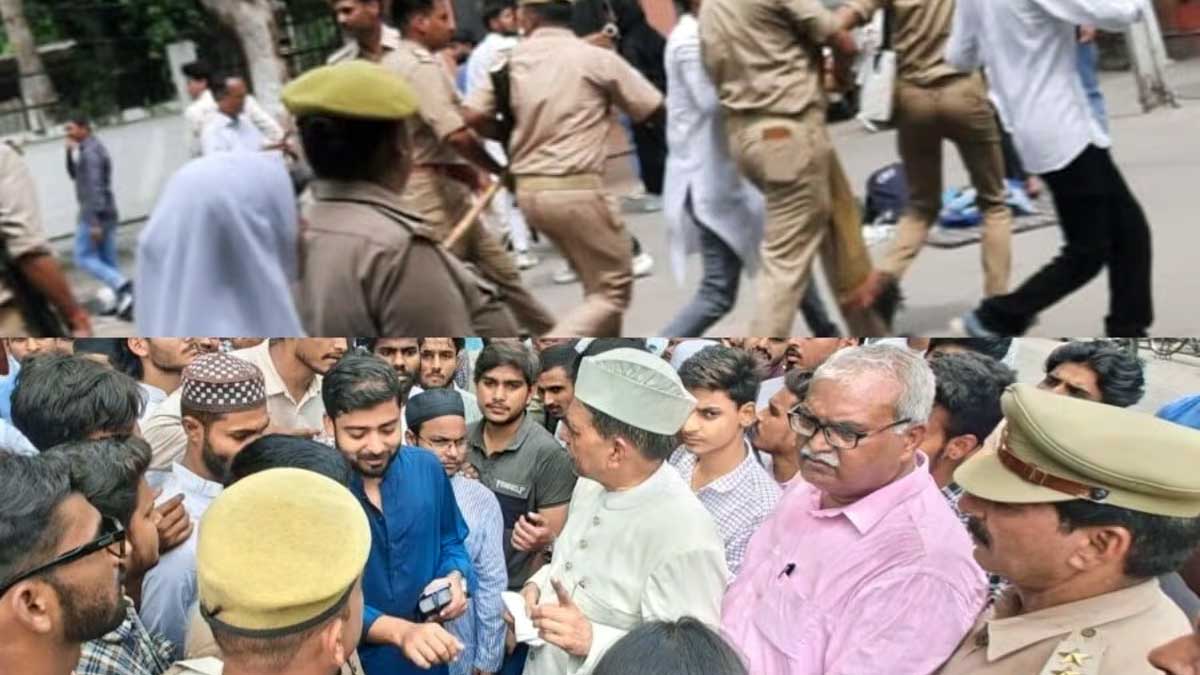 AMU में छात्रों का बवाल: फीस बढ़ोतरी और नमाज रोकने पर भिड़े छात्र-पुलिस, लाठीचार्ज में छात्रा बेहोश