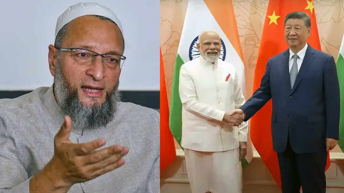 ओवैसी का हमला, मोदी-शी मुलाकात में सवालों के जवाब नहीं, सिर्फ फोटो खिंचवाने का मौका मिला