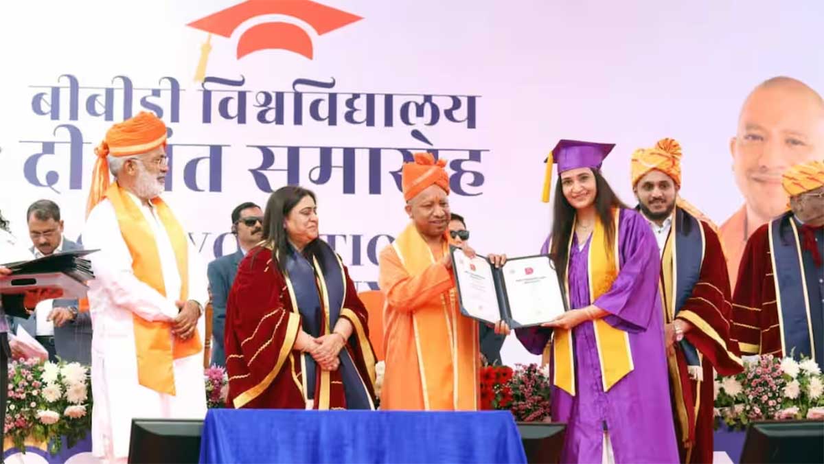 BBD दीक्षांत समारोह में CM योगी ने युवाओं को दिखाया शिक्षक का रास्ता, समस्या नहीं, समाधान पर ध्यान दो