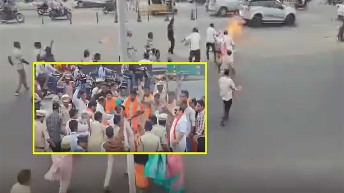 पिछड़े वर्ग को आरक्षण देने पर तेलंगाना में गरमाई सियासत, हैदराबाद में BJP ने फूंका CM का पुतला, कई नेता गिरफ्तार