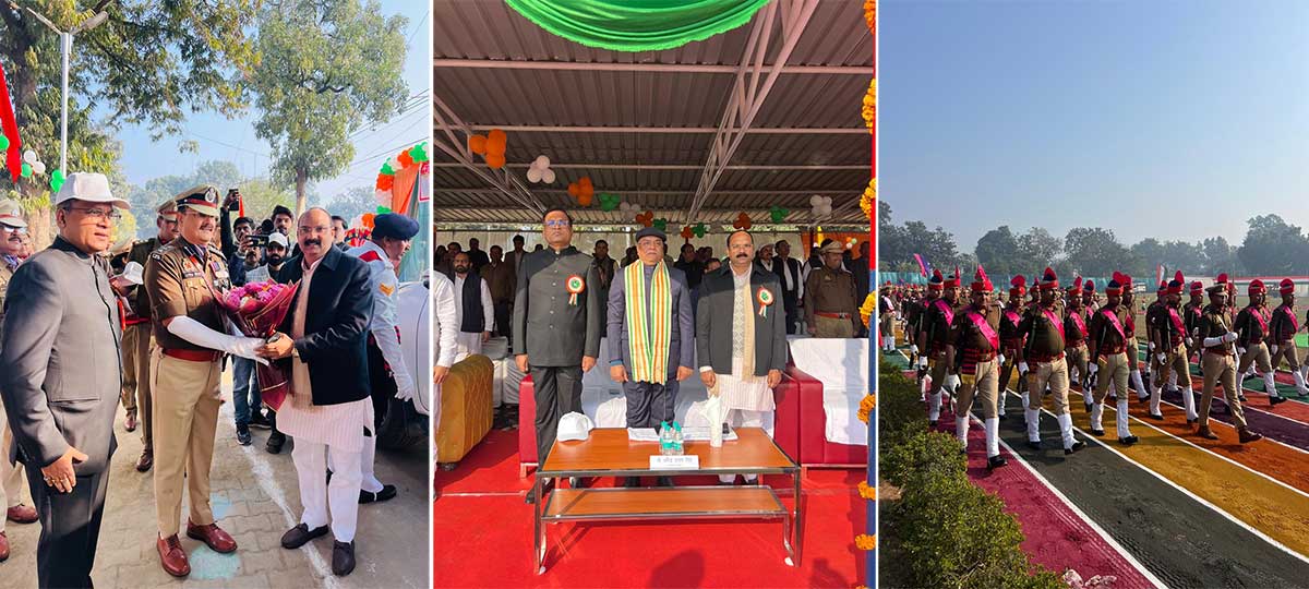 गणतंत्र दिवस पर सांसद अरुण सागर ने डॉ. भीमराव अंबेडकर की प्रतिमा पर किया माल्यार्पण