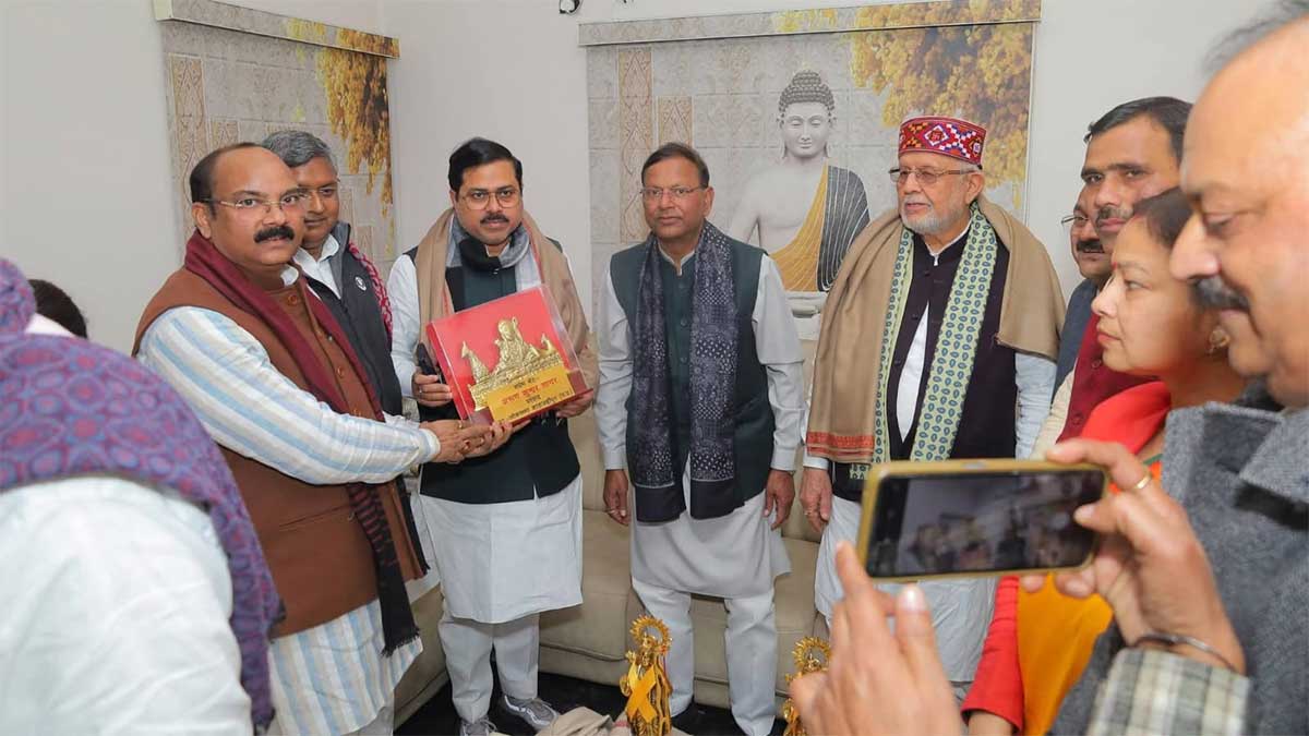 शाहजहांपुर में भाजपा प्रदेश अध्यक्ष पंकज चौधरी का जोरदार स्वागत