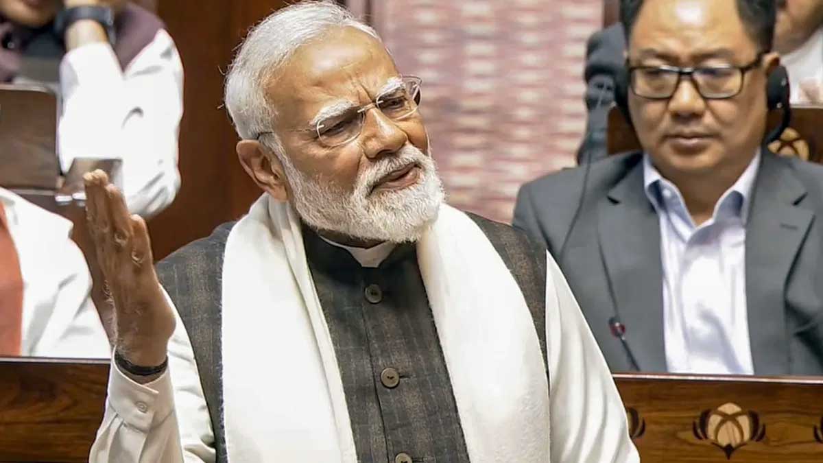 राज्यसभा में PM मोदी का रौद्र रूप, नेहरू-इंदिरा से लेकर राहुल गांधी तक सबको धो डाला