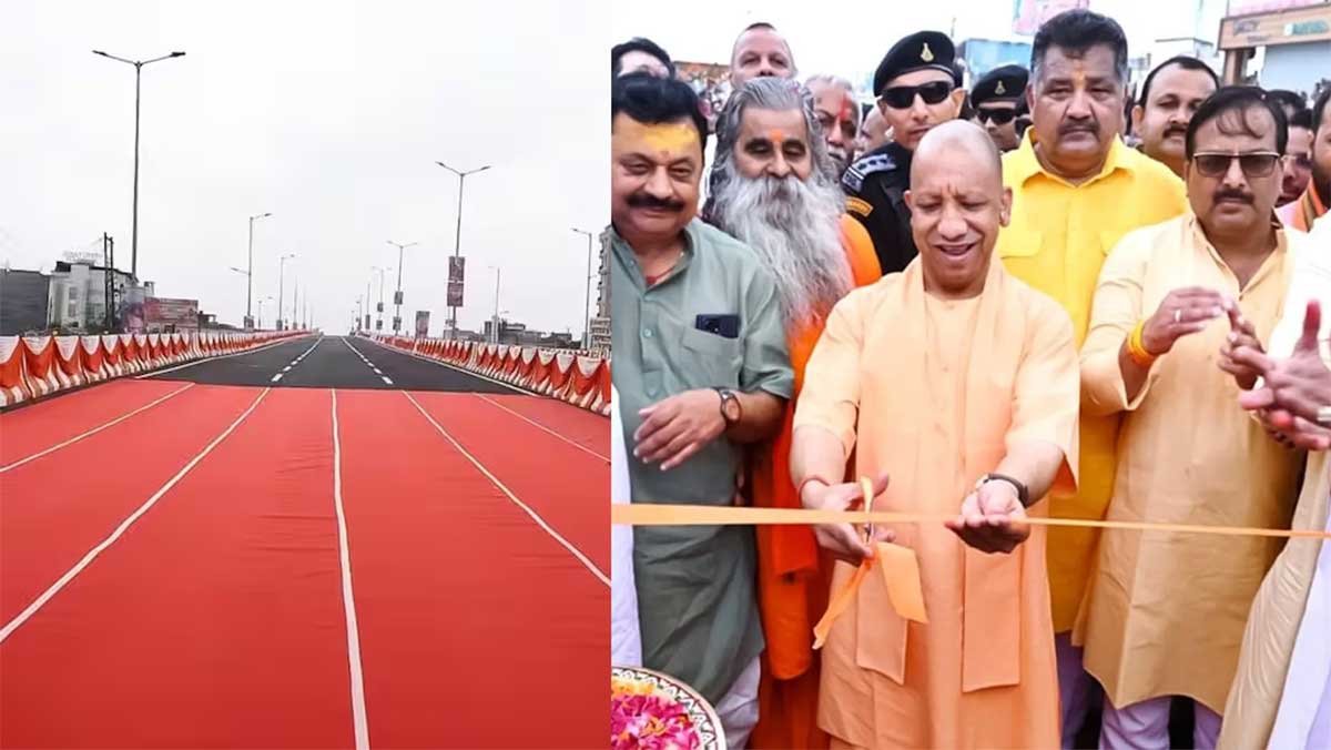 Gorakhpur को CM Yogi की 429 करोड़ की Mega Gift! शुरू हुआ पहला Six-Lane Flyover, भगवा रंग के डिवाइडर की भी चर्चा