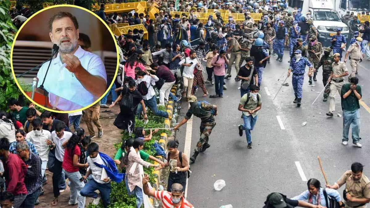 CJP प्रदर्शन के बीच राहुल गांधी ने केंद्र सरकार को घेरा, शिक्षा मंत्री के इस्तीफे की उठाई मांग
