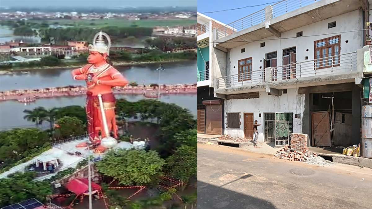 पुलिस की कथित मिलीभगत से रोक के बावजूद हनुमत धाम के डूब क्षेत्र में अवैध निर्माण, घरों में घुसा पानी; खतरे के निशान के करीब नदियां