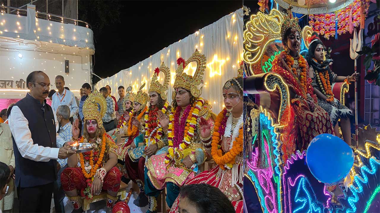 शाहजहांपुर में भव्य राजगद्दी शोभायात्रा, आस्था का उमड़ा सैलाब