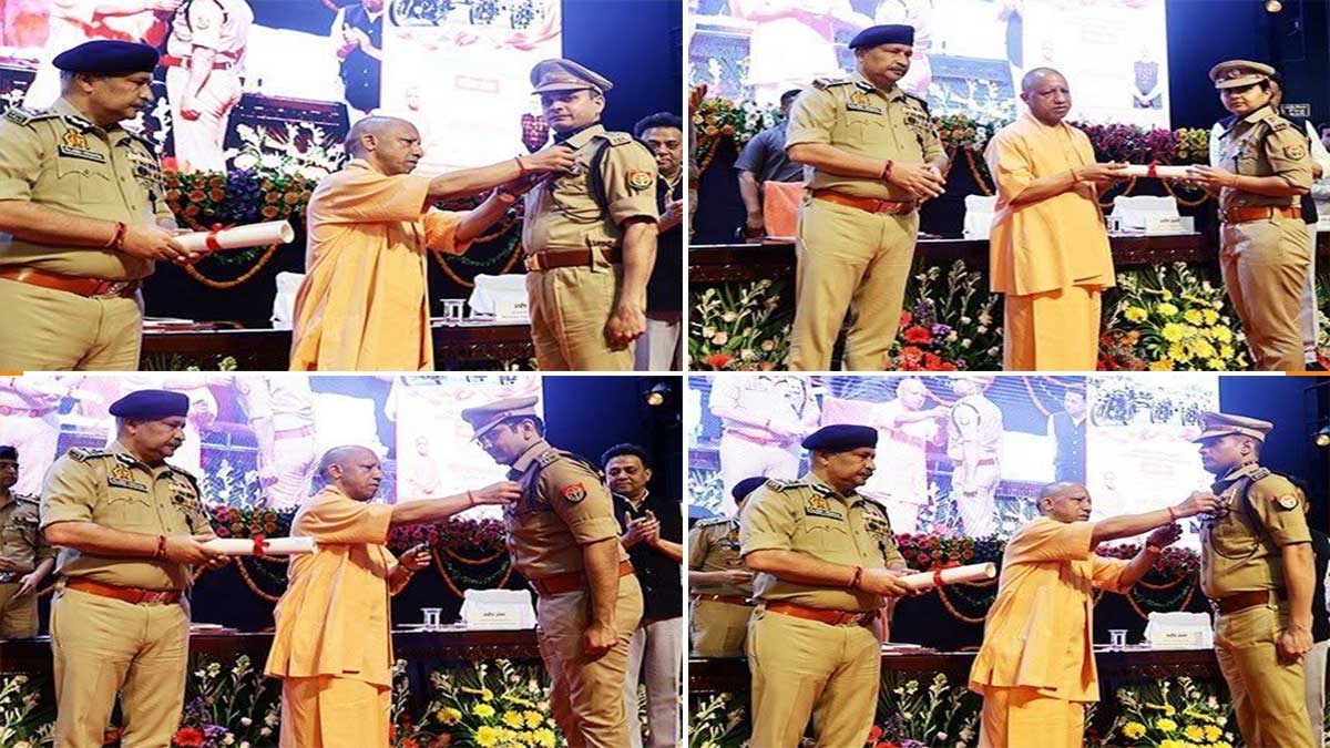 UP Police के 16 वीर जवानों को राष्ट्रपति वीरता पदक, शहीद इंस्पेक्टर सुनील कुमार की पत्नी भी सम्मानित
