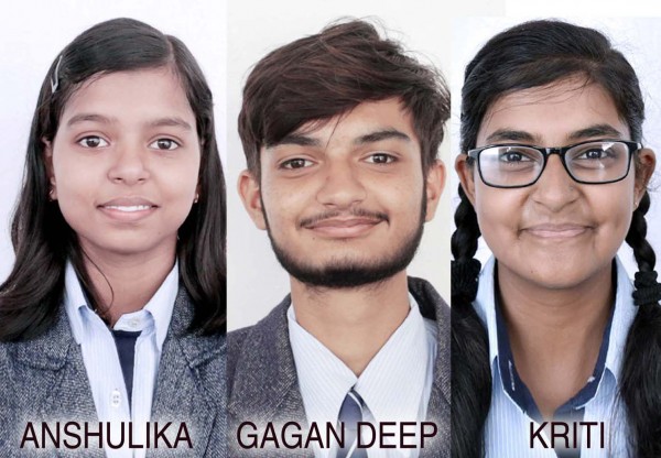 कम्पनी सेक्रेटरी प्रवेश परीक्षा में सी.एम.एस. के तीन छात्र चयनित