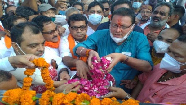 उत्तराखंड CM धामी ने खटीमा में किया एक अरब की योजनाओं का शिलान्यास