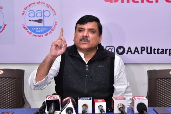 भ्रष्टाचार के आकंठ में डूबी है संवेदनहीन योगी सरकार, प्रदेश में जंगलराज : संजय सिंह