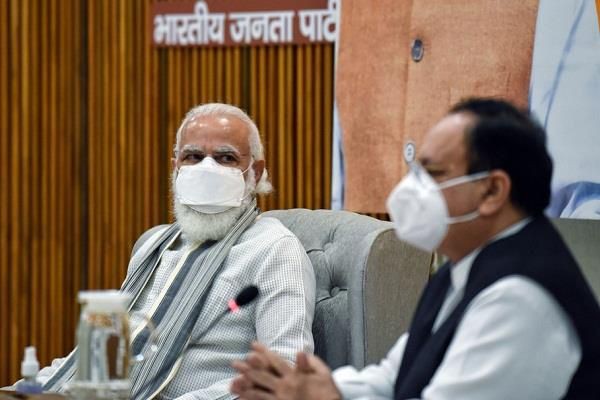पीएम मोदी और अमित शाह बीजेपी मुख्यालय पहुंचे, बिहार चुनाव को लेकर बैठक