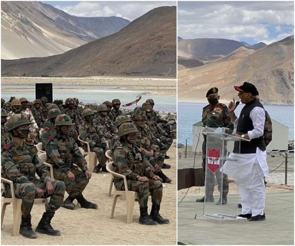 लद्दाख से राजनाथ सिंह का चीन को सख्त संदेश