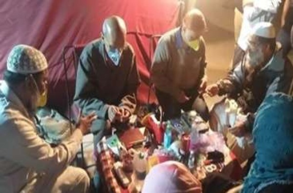 शाहीनबाग में कोरोना को लेकर बरती जा रही सावधानी