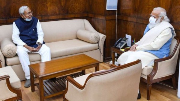 दिल्ली में पीएम नरेंद्र मोदी से मिले सीएम नीतीश कुमार, कृषि कानूनों का किया समर्थन