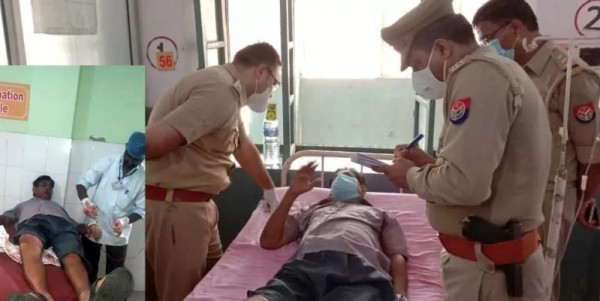 मथुरा में मंदिर में पूजा कर रहे दो लोगों की गोली मारकर हत्या,एक बदमाश भी हुआ घायल