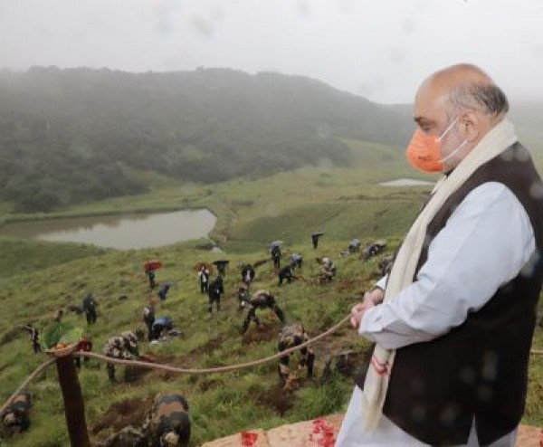 असम राइफल्स चेरापूंजी में बड़े पैमान पर करेगी पौधरोपण : अमित शाह