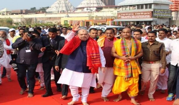 गृह मंत्री अमित शाह ने पुरी के जगन्नाथ मंदिर में प्रार्थना की