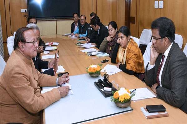 जलदाय मंत्री की अध्यक्षता में मंत्रिमंडल उप समिति की बैठक