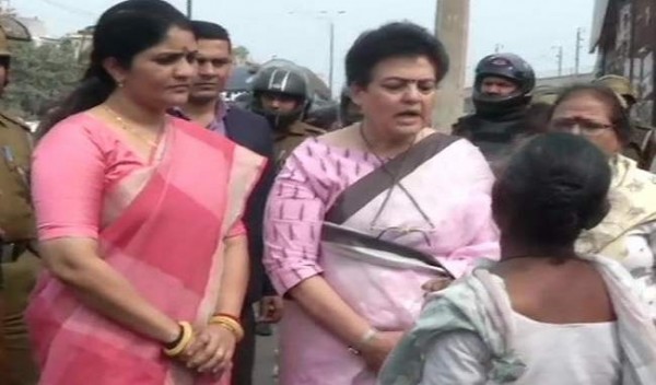 जाफराबाद के दौरे के बाद बोलीं रेखा शर्मा, हालात शांतिपूर्ण लेकिन तनाव बरकरार